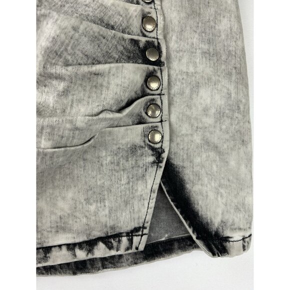 Retrofete Womens XS Willa Denim Mini Skirt Gray Stone FW20-3391 Made Italy NWT - Picture 16 of 16